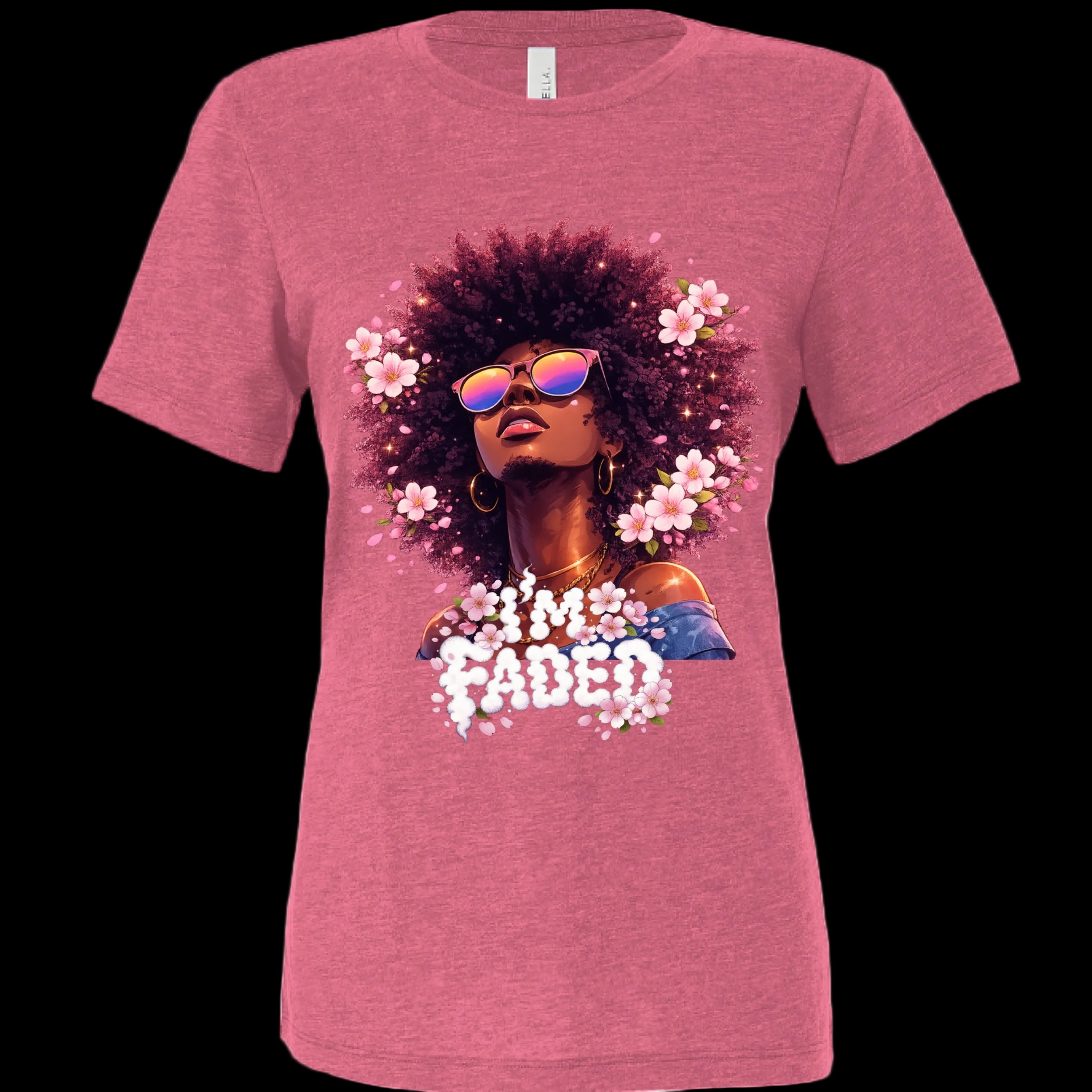 Char Pink Triblend - FRONT